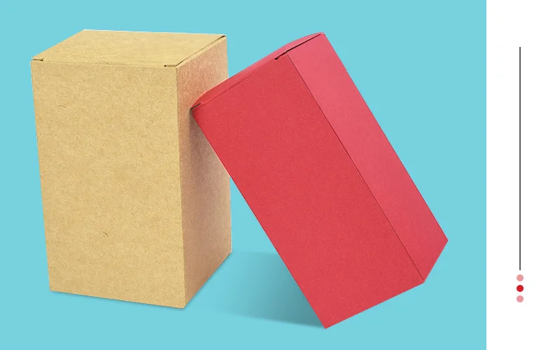 100pcs Brown Kraft Paper Box For Packaging Handmade Soap Packing Box Small Gift Package Party Craft Gift Boxes