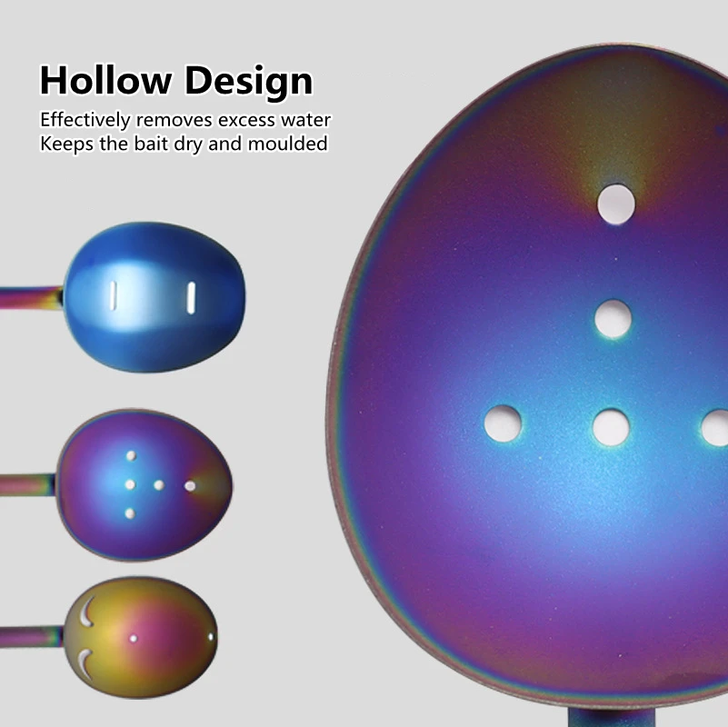 ZYZ 釣り餌投げネスティングスプーンヘッドチタン合金耐食性餌投げ機