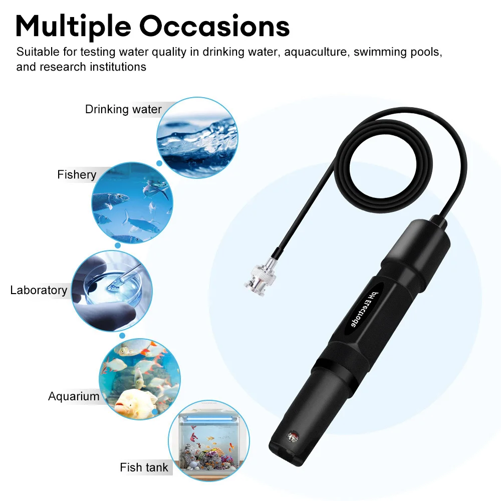 Universal pH Electrode Probe with BNC Connector for Aquariums and Hydroponics