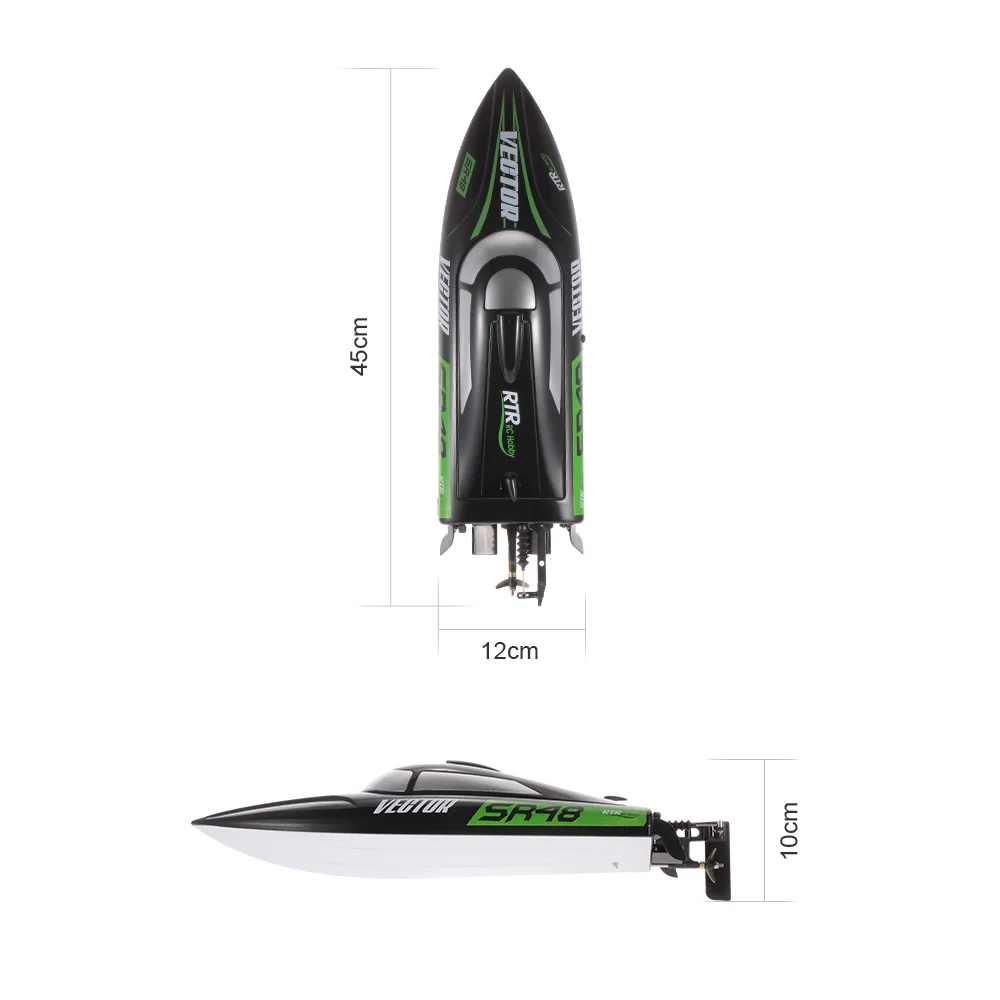 RC Boat Volantex 797-3 Vector SR48 2.4GHz 30km/h High Speed Brushed Racing Boat Ship Self-righting Electric Speedboat 4