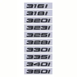 Premium 3 Series Rear Trunk Emblem Badge Sticker - 335d (Glossy Black)