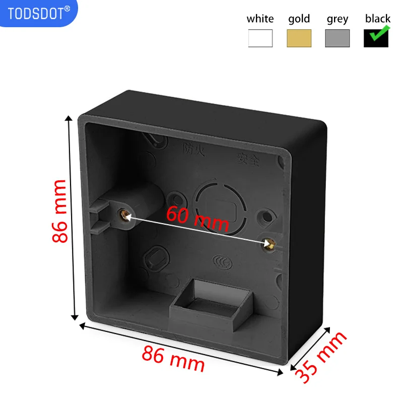 Deluxe Black Surface-Mount Junction Box