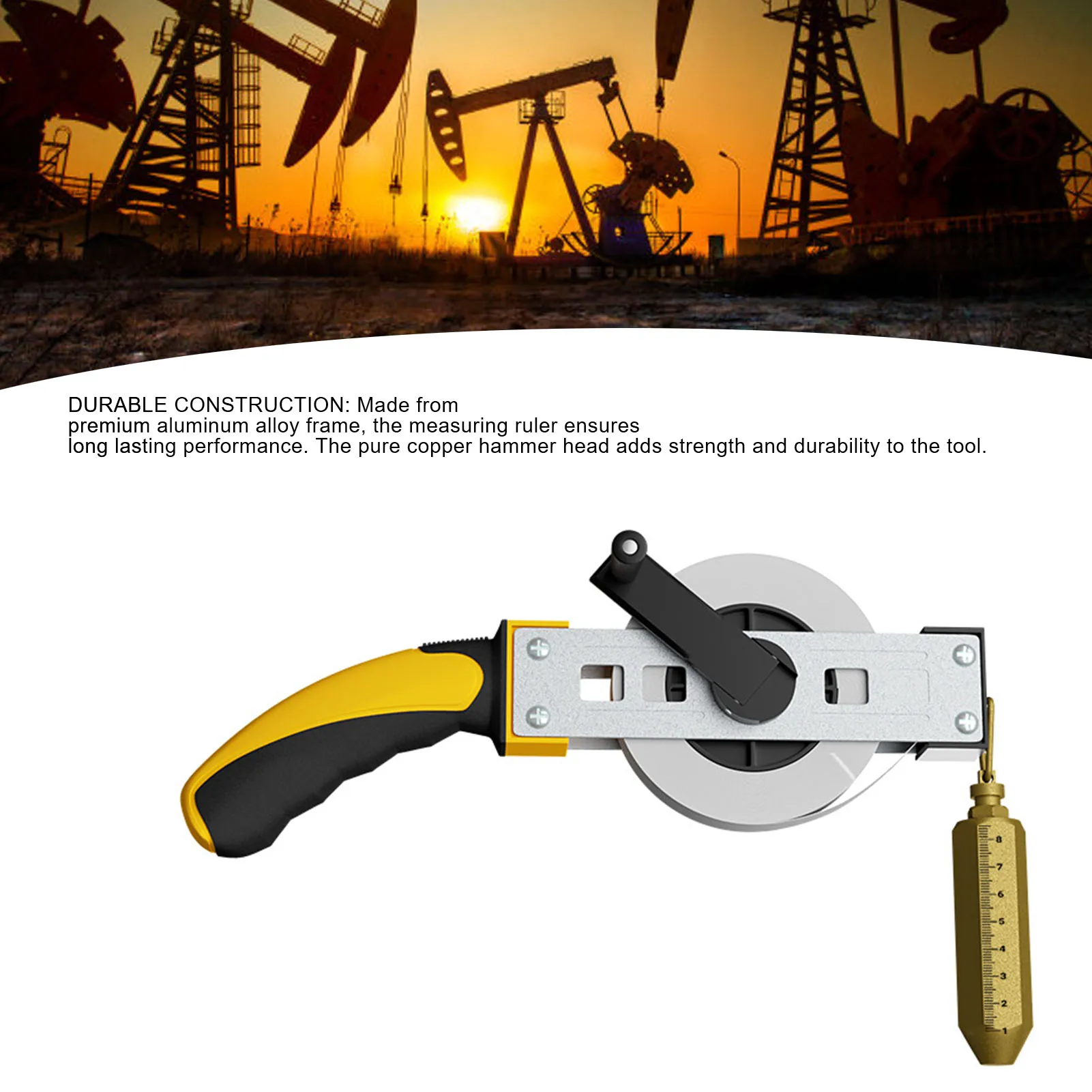 Oil Gauging Tape Oil Measuring Ruler Oil  Gauging Tape High Accuracy Clear Scales Oil Measuring Ruler for Ships Vessels 10m