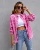 2024 Spring/Summer New denim jacket casual loose women's jacket solid color women's top 2