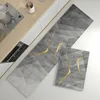 Rug for Kitchen Floor Mat Water-absorbing Non-slip Foot Mats Runway Long Carpet Black Carpets Minimalist Home Decoration Rugs 2