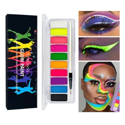 Vibrant Neon Glow UV Face & Body Art Paint for Halloween and Parties (01)