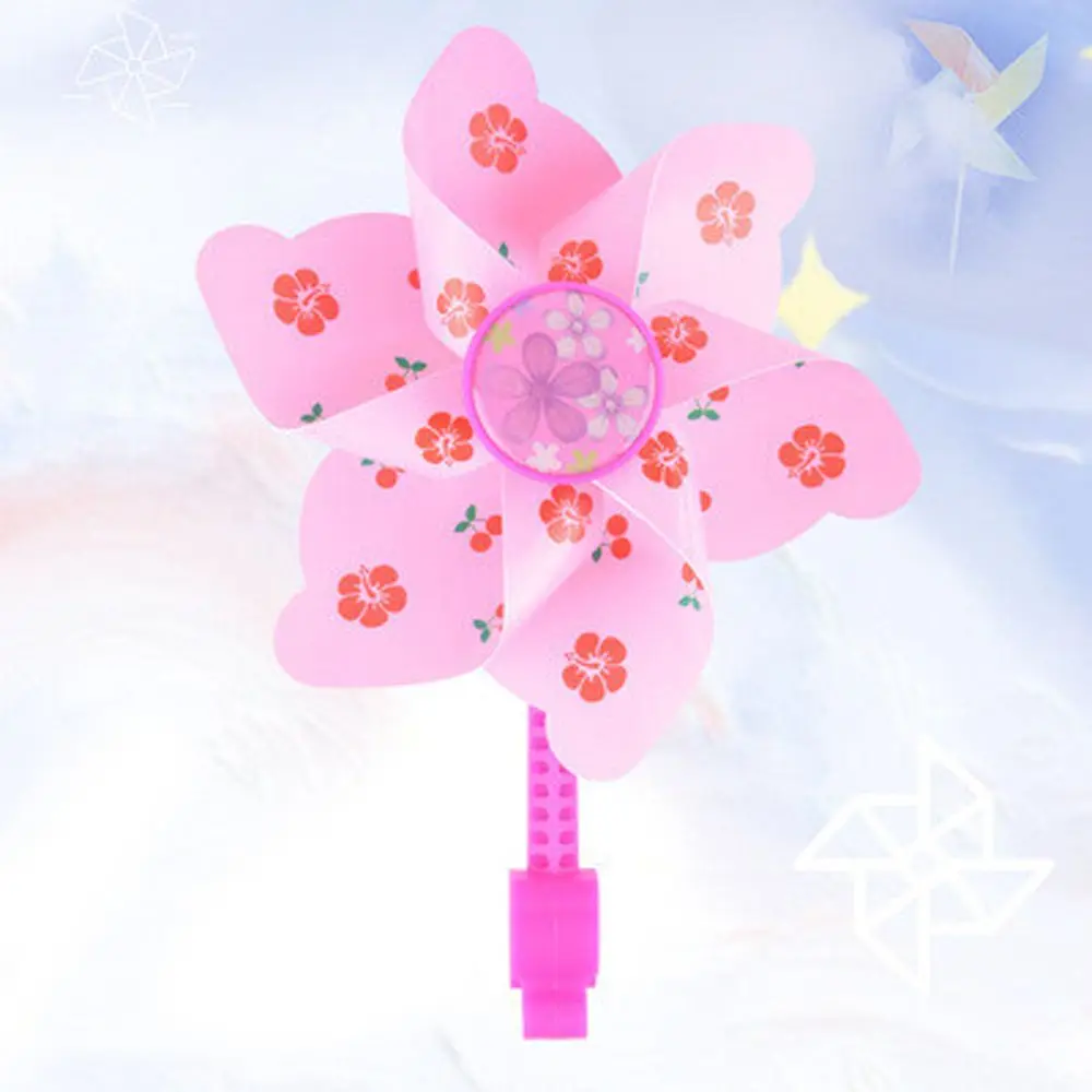 Kid's Scooter Tricycle Windmill Children Bike Pinwheel Bike Windmill Decoration Bicycle Handlebar Pinwheel Flower