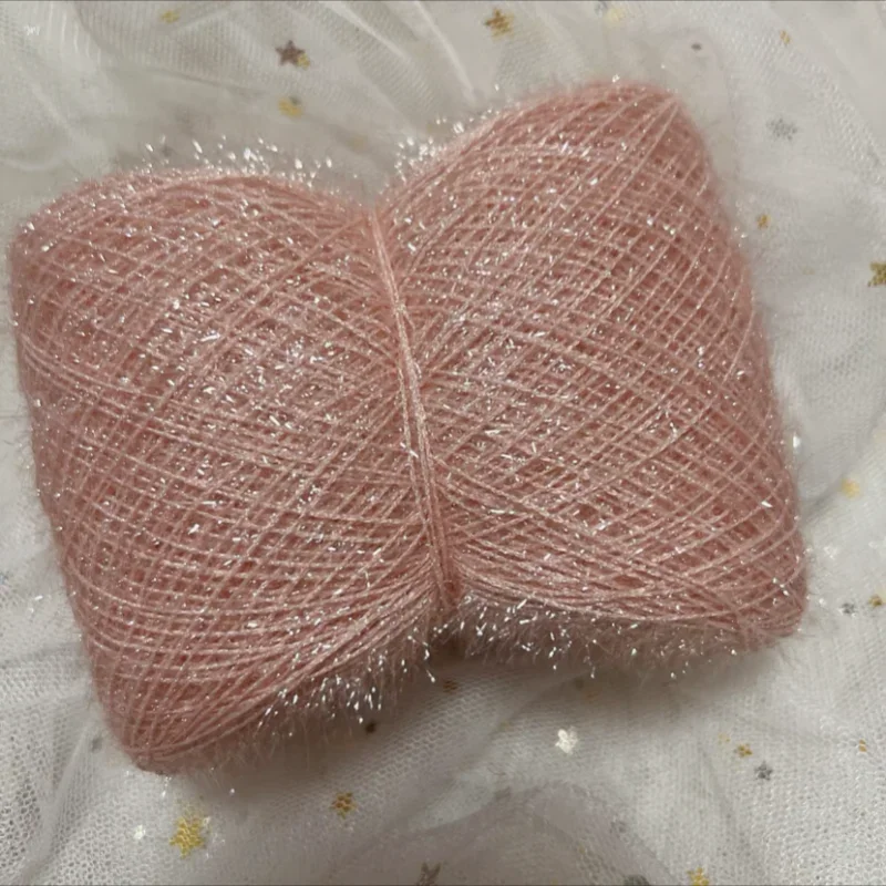 50g/Ball Colourful Glass Silk Yarn Wool Hand Knitting Cord DIY Handcraft Doll Sweater Hat Bag Making Crochet Thread 5