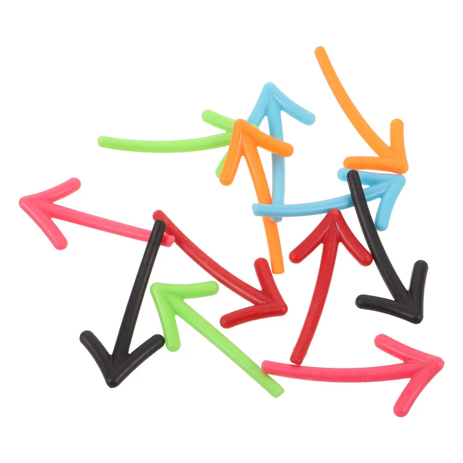 12Pcs 작은 화살표 자석 다채로운 3D 자기 냉장고 스티커 게시판을 위한 재사용 가능한 사무실 조직 자석