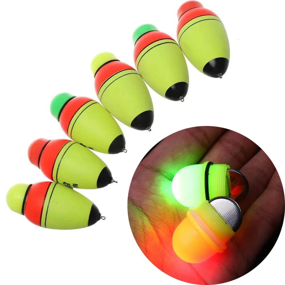 

1 Pc Night Light Floats Light Electronic Foam Float Double Optical EVA Fishing Float Fishing Bobber Luminous Fishing Float