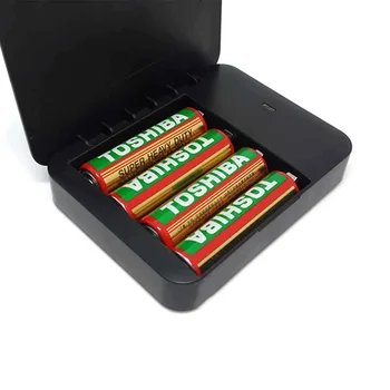 Portabatterie Power Bank Battery Box caricabatterie di emergenza custodia a conchiglia fai da te custodia di ricarica batteria Fo4AA