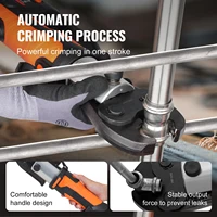 VEVOR – Kit d'outils de presse, outil de sertissage de tuyaux électriques avec mâchoires M15 M22 M28 avec batterie 4,0 ah, outils de sertissage de tuyaux, étui de transport 6