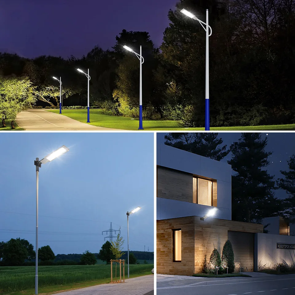 LED Street Light AC 110V 220V Outdoor Floodlight Spotlight IP66 Waterproof Wall Light Garden Road Street Pathway Pole Lights