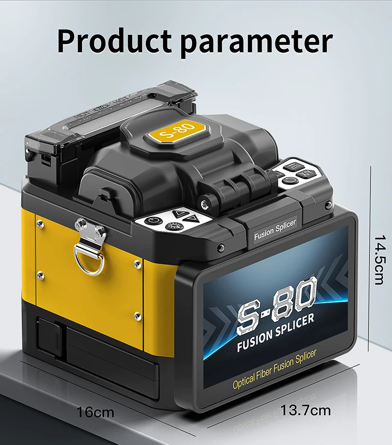 S-80/A-80F/A-10 Fiber Optic Fusion Splicer 6 Motors SM/MM Optical Fiber Core Hea