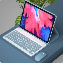 Sleek Bluetooth Keyboard Case for Portuguese Keyboard (Blue 2)