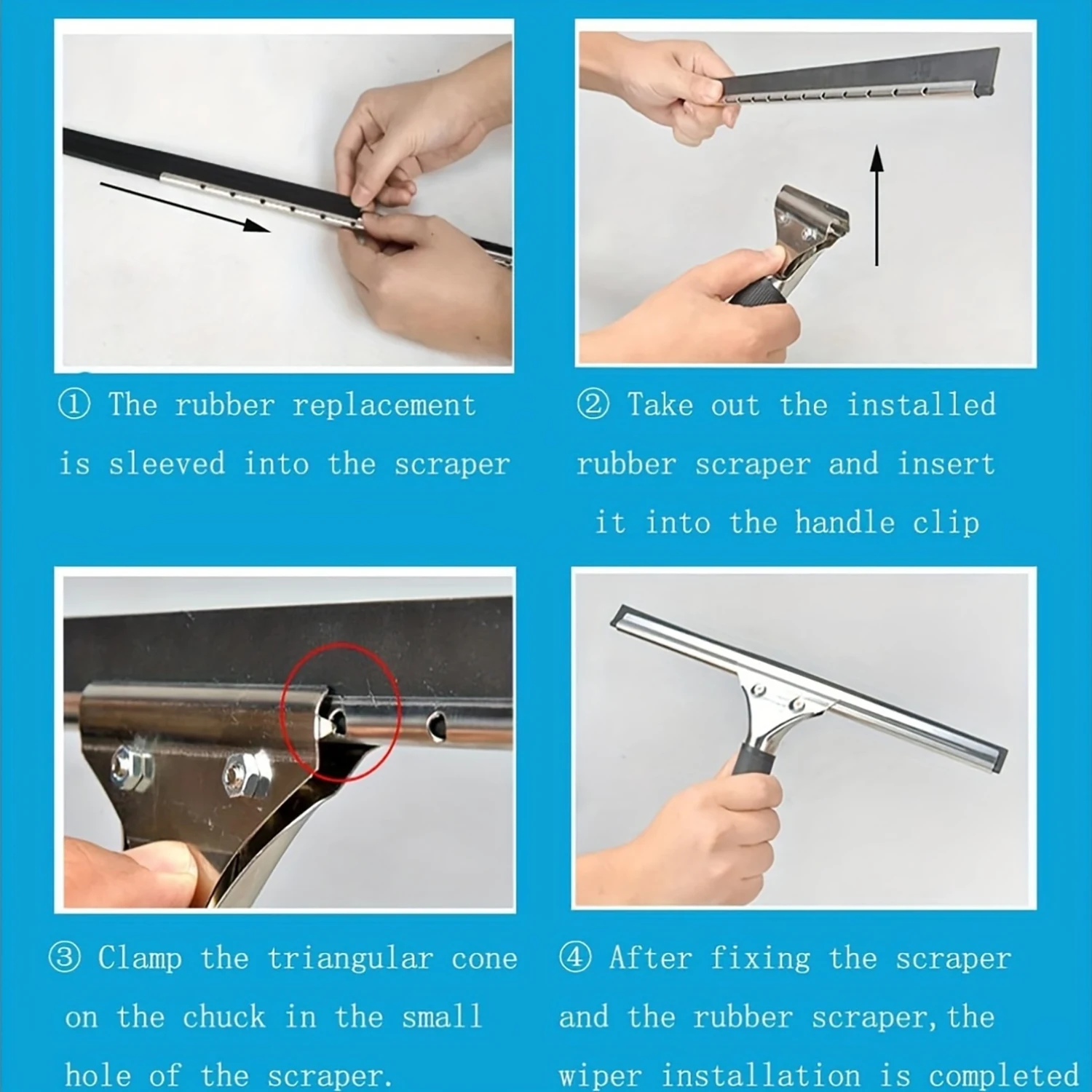 1-2Rolls 41Inch Squeegee Replacement Rubber Blades For Glass Window Shower Door Cleaning glass window scraper window cleaning squeegee glass scraper cleaning squeegee window cleaning tool shower squeegee scraper cleaner scraper tool