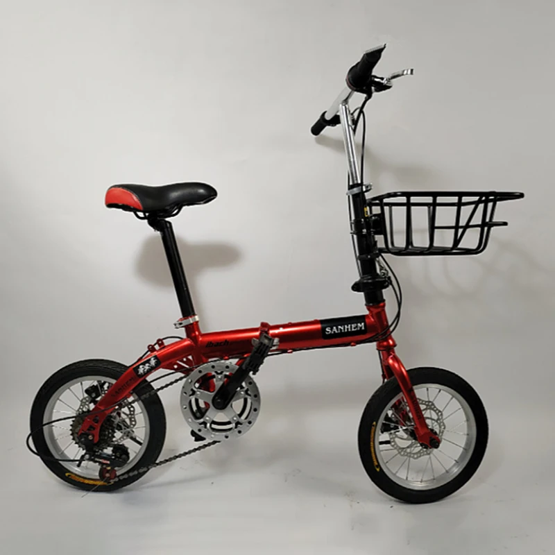 シルバー 小径BMX 自転車 前バスケット付き シルバー 小径BMX 自転車 前バスケット付き