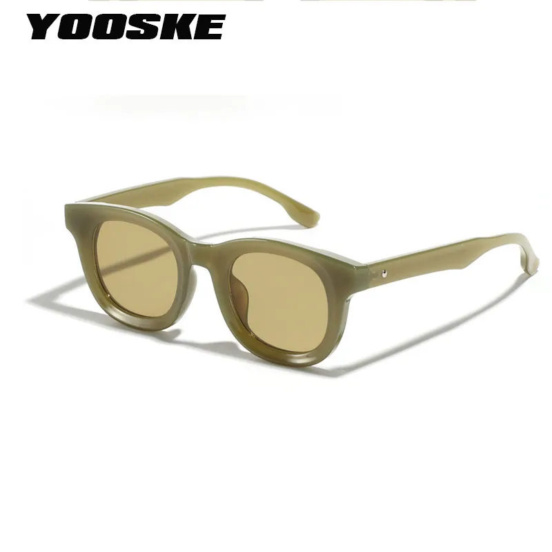 

YOOSKE Square Jelly Colored Sunglasses for Women Fashion Small frame Sun Glasses Luxury Brand Designer Sunshade Ladies Ins Style