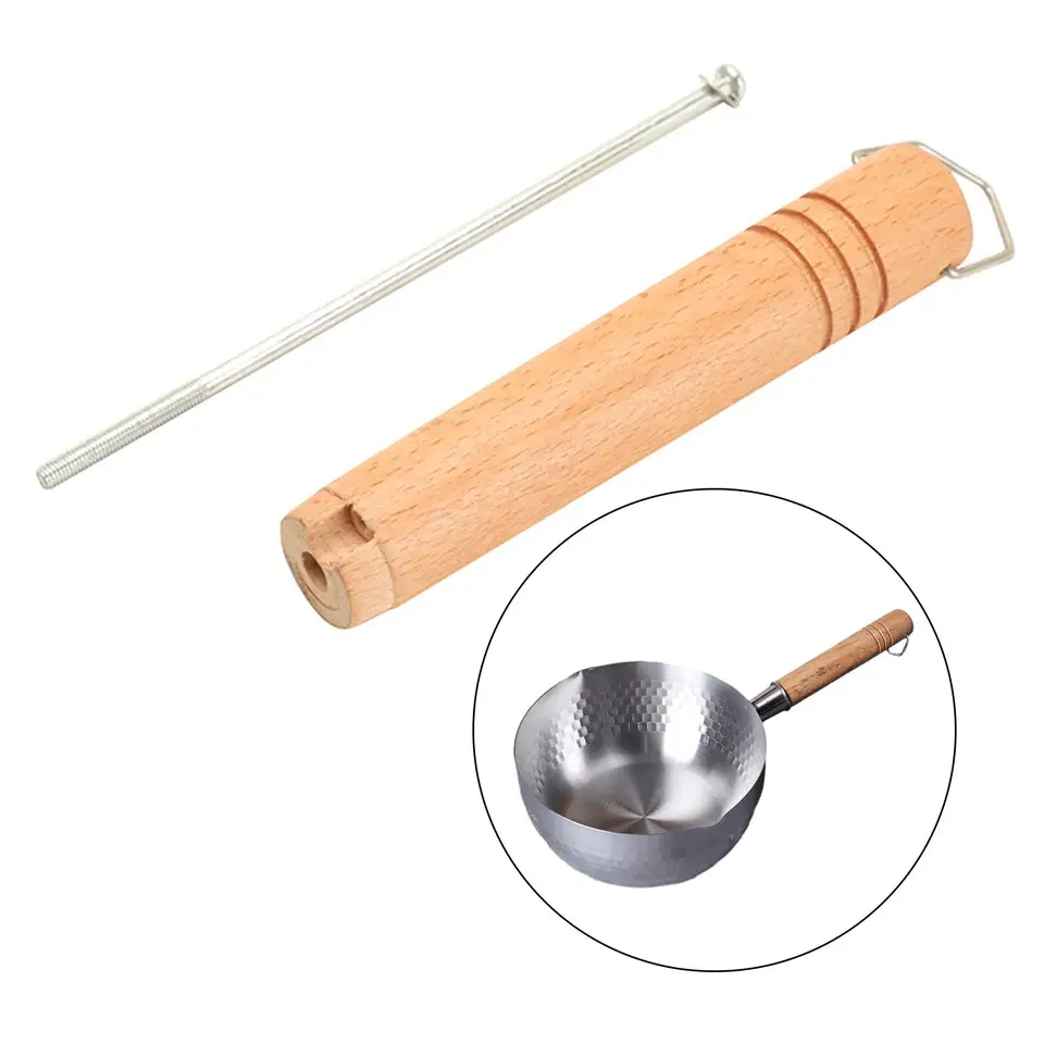 Manico Di Ricambio In Legno Per Pentole - Universale, Isolante, Senza Colla - Foto 9