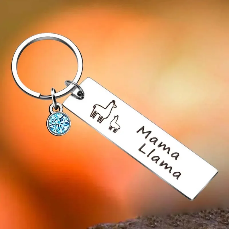

Hot Mama Gift Mama Llama Key Chain Ring Alpaca Llama Jewelry keychains pendant Mother's Day Gift