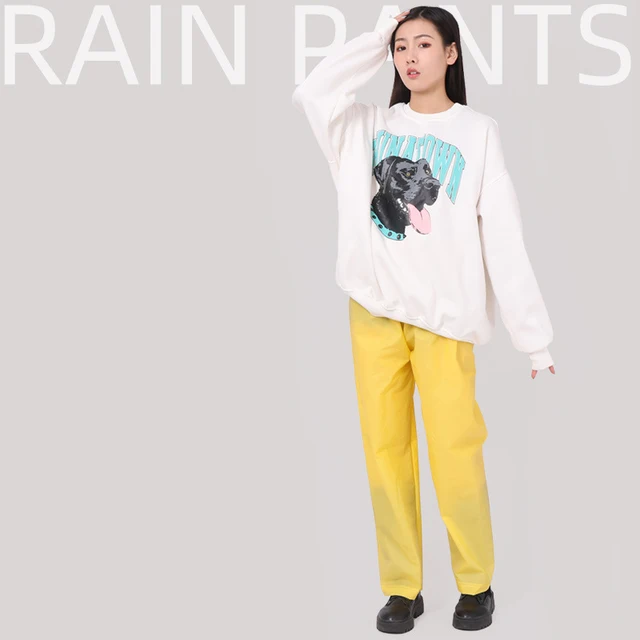 Új Vízálló Esőnadrág Hordozható, Nem Diszkriminálható Pu Snow Trousres Sport Raincoats Kültéri Kisgyermek Playsuit - Image 2