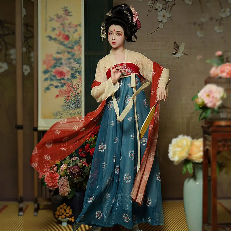 

Платье со шлейфом Yourqipao, традиционная китайская женская одежда ханьфу, сценический наряд, косплей, сценический костюм, костюм Импресса