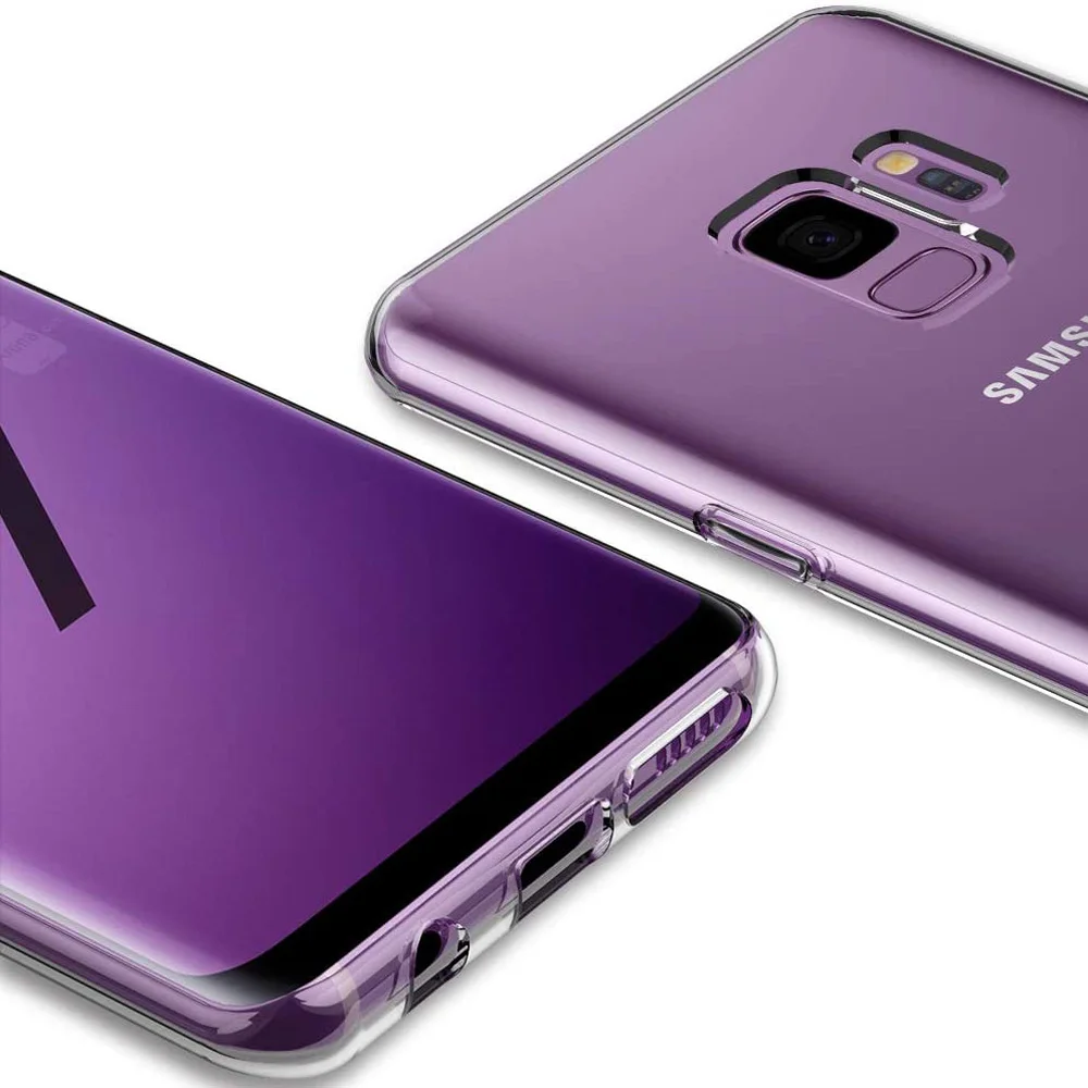 Transparent Soft Phone Case with Clear Crystal Bumper Cover
