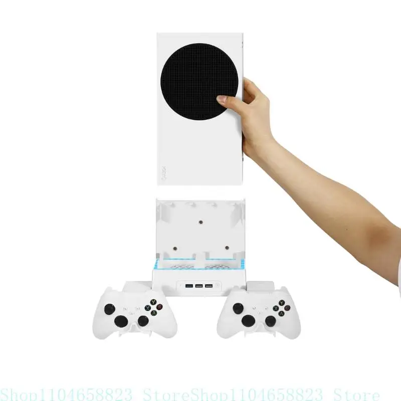 Wall Mount for XB Host, Game Console Storage Bracket with Controller Support Rack Hanger & Expansion Screws