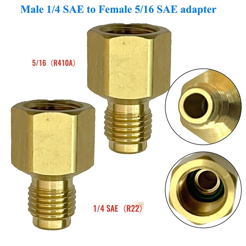 

Joint Adapter Brass Brass Adapter Durable Easy Installation Female 5/16" Gold For Male 1/4 To Female 5/16 2pcs
