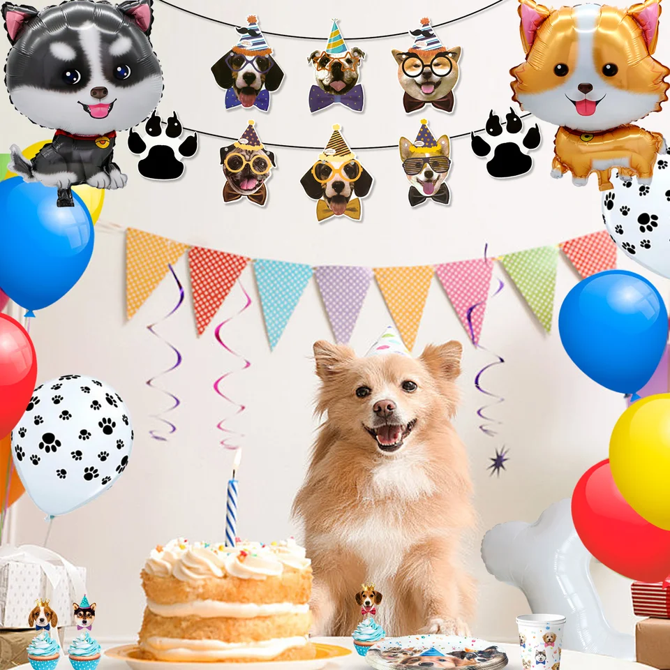 Puppy Dog Birthday Party Supplies and Decor Set