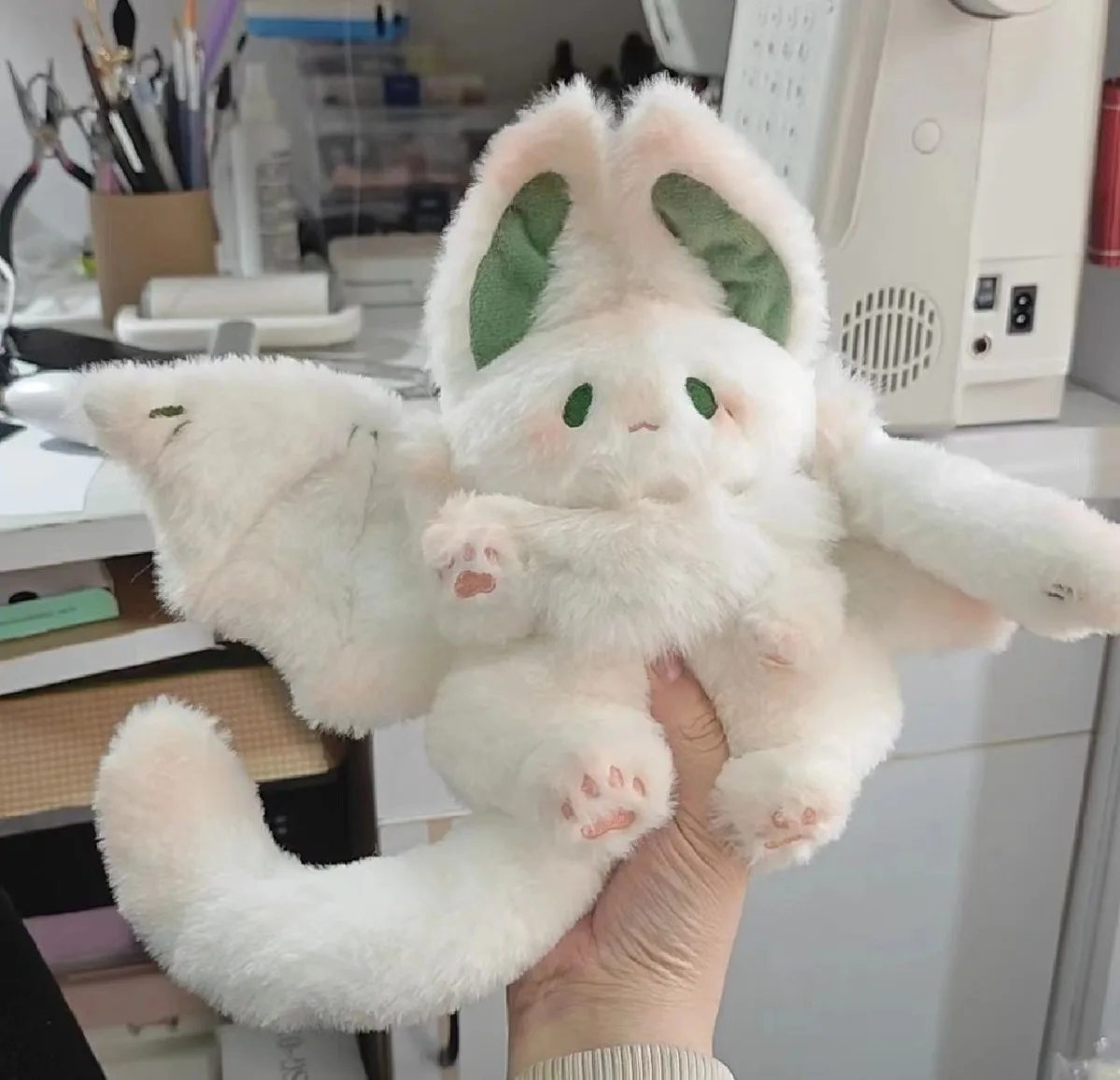 

Big White Rabbit Holding Sleeping Doll Lazy Ragdoll Girls Stuffed Animal Patung Plush Toys Pillow Plushie Stuffed Toys Best Gift