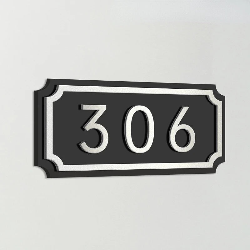 personalizado acrilico porta placas numero pessoal sinal 04