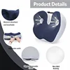 Portable Memory Foam Seat Cushion U-Shaped Office Car Airplane Pillow Back Support Pain Relief Pillow Ergonomic Body Support 4