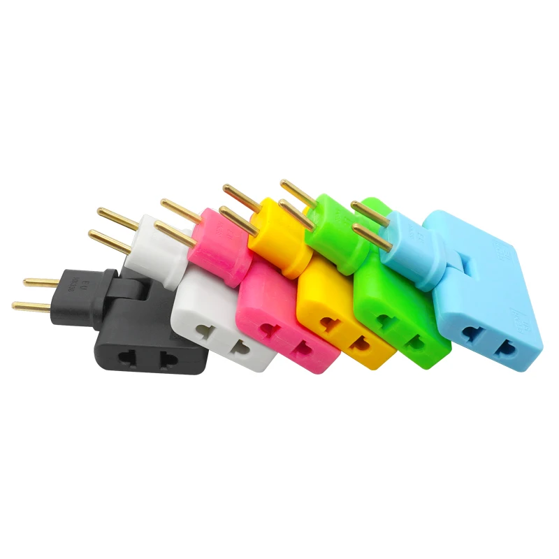 Rotate Plug Eu Converter One In Three 180 Degree Extension Plug Multi plug Mini Slim Wireless Outlet Adapter Light Convenient plug adapter eu plug adapter plug converter eu socket converter