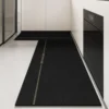 Kitchen Floor Mat Pvc Waterproof Leather Carpet Black Carpets Long Foot Mats Non-slip Oil-proof Modern Home Decoration Rug 주방 카펫 2