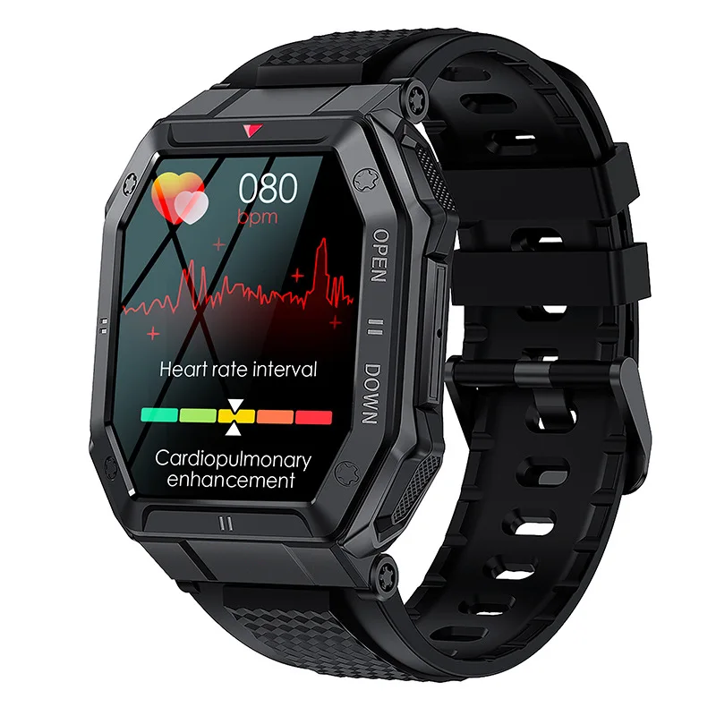 

Новинка, умные часы K55 для занятий спортом на открытом воздухе, большой экран 1,85 дюйма, спортивный браслет с Bluetooth для звонков и длительного режима ожидания