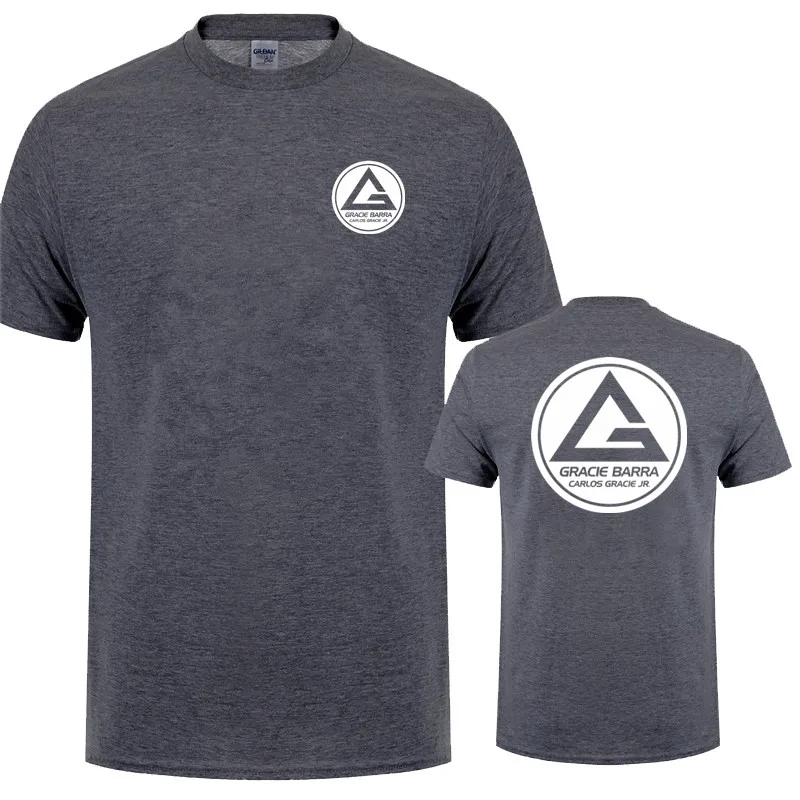 Gracie Barra Carlos GR Brazilian Jiu Jitsu T Shirt Summer Men O Neck Cotton Short Sleeve Tshirts Fashion Cool Tops LH-431 2