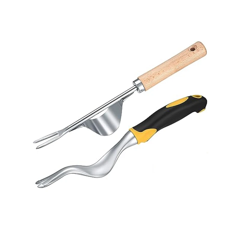 

Set Of 2 Hand Weeder Pulling Tools Garden Weeder Removal Tool For Garden Yard Lawn Farm Weed Root Digging Durable