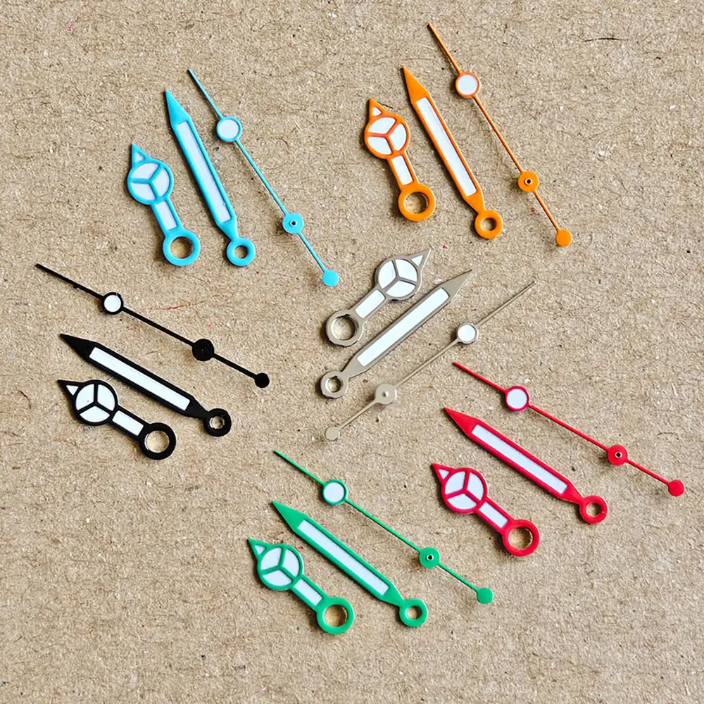 NH35 Watch Hands 7.75*12*12.5 Green Luminou for NH35A NH36 4R 7S Movement Needle Diving Red Blue Watches Pointers watch accessories