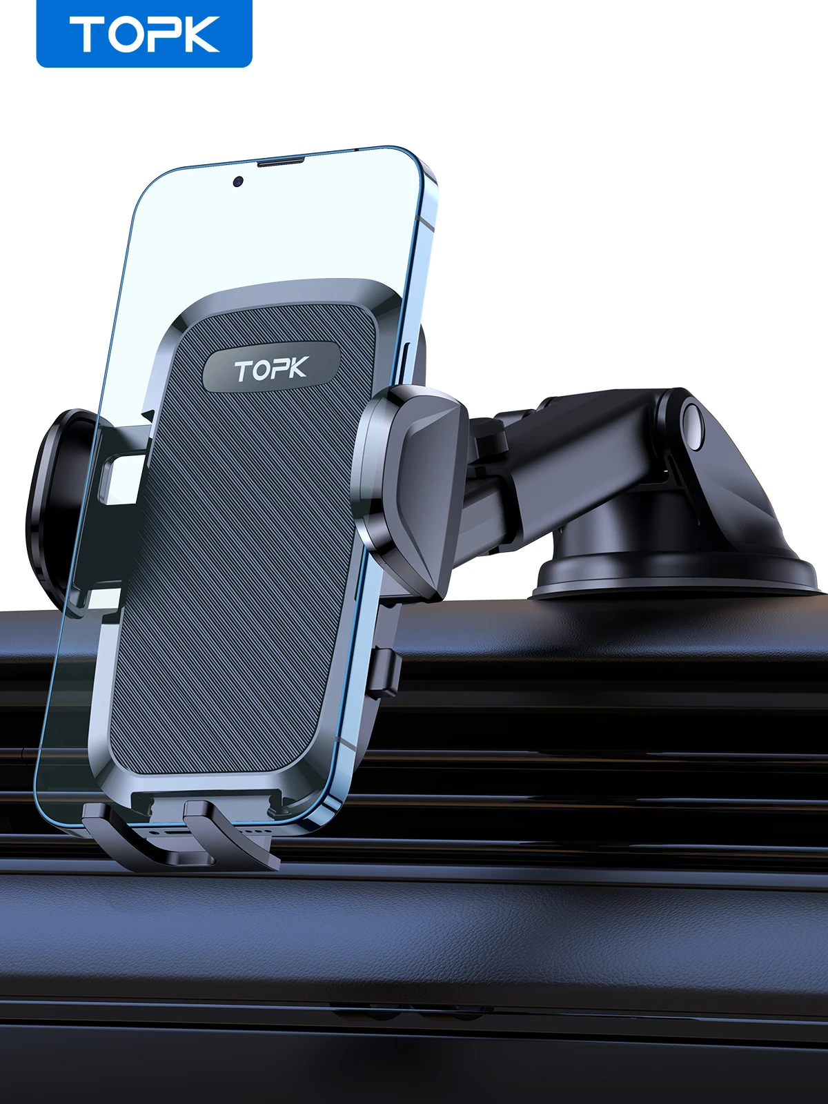 TOPK Car Phone Holder Mount Cell Phone Mount for Car Dashboard