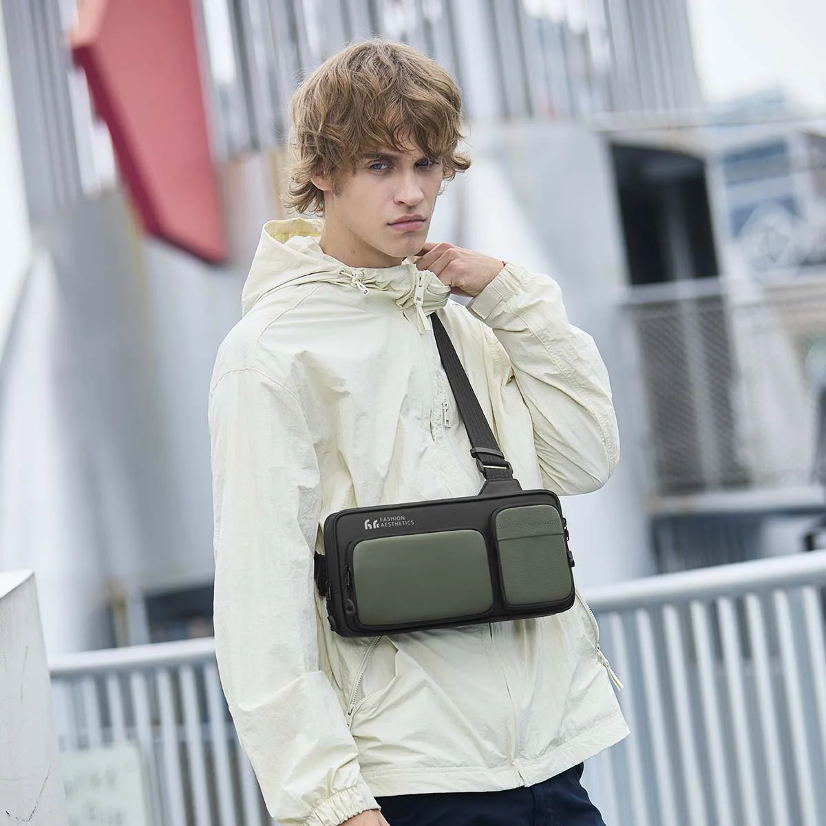 HK Luxury Men's Bag For iPad Casual Crossbody Messenger