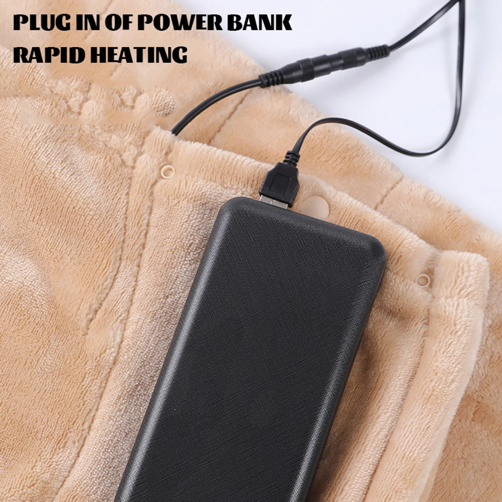 Electric Blanket Usb Rechargeable Treasure Warming Blanket Thicker Heater Shawl Hand-washable For Home Winter Warmer