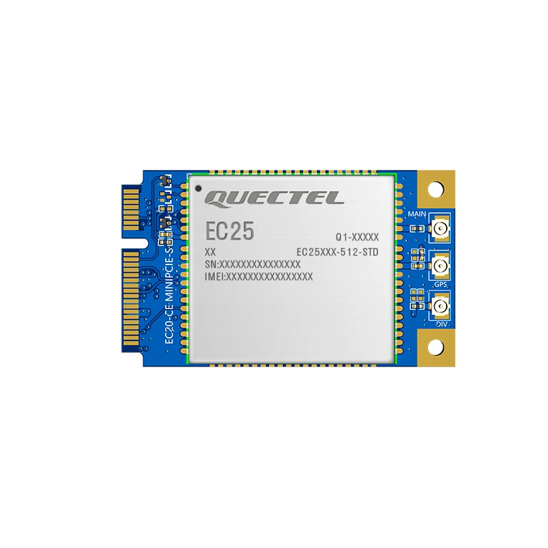 

Quectel EC25 EC25-EC LTE Cat4 mini pcie module with SIM Card Slot Frequency B1 B3 B7 B8 B20 B28A for EMEA Korea Thailand India