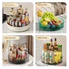 360° Rotating Plastic Storage Bins|Clear Cabinet Organizer for Kitchen/Pantry/Fridge/Cosmetic |Space-Saving Round Container 4