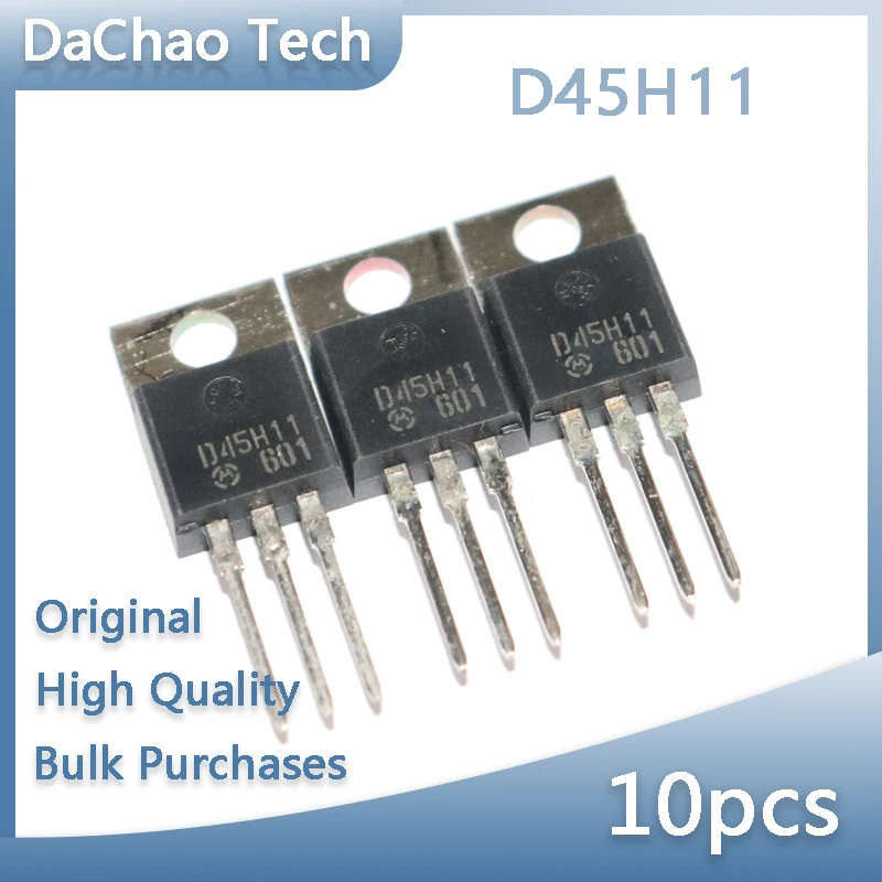 

10 шт. D45H11 10V 80A Motorola Triode TO-220 Оригинальный Новый