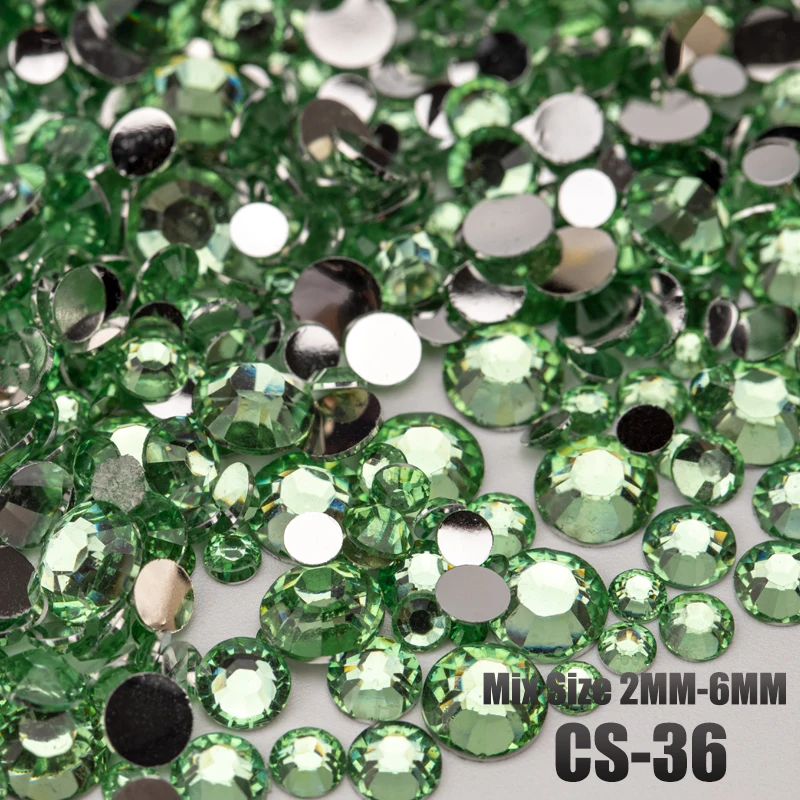 VDD 30g/100g Mix Größe 2-6mm Harz Strass Kristall Farbe AB Flatback Kunststoff Großhandel für DIY Nail Art Handwerk Dekorationen – Detail 38
