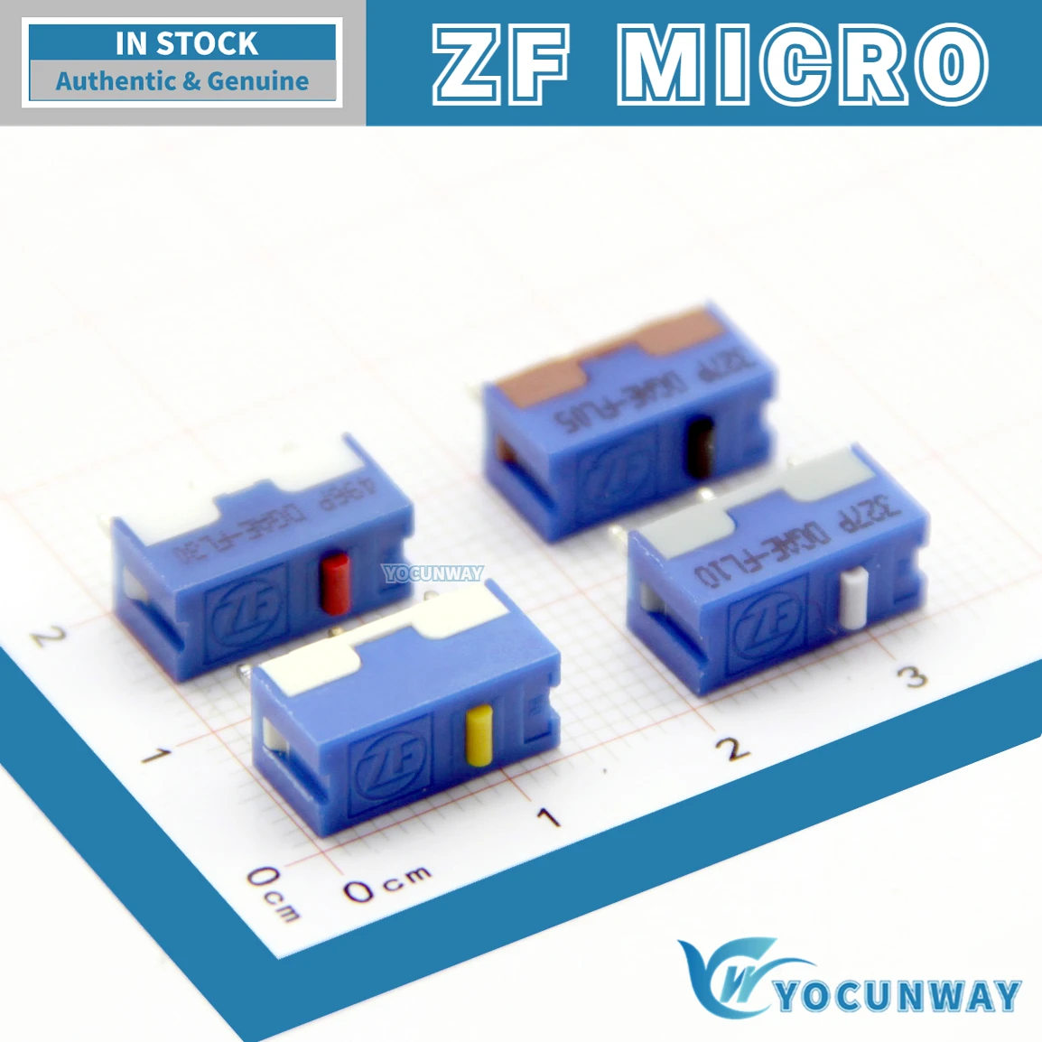 NewAuthenticOriginalZFMouseMicroSwitchGoldDotDGSeries60