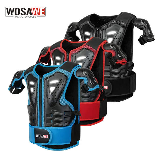 WOSAWE-Armure de moto pour enfants, GlaBack Protection, Protecteur de poitrine, Protecteur de dos, Motocross Racing, Équipement de protection 1