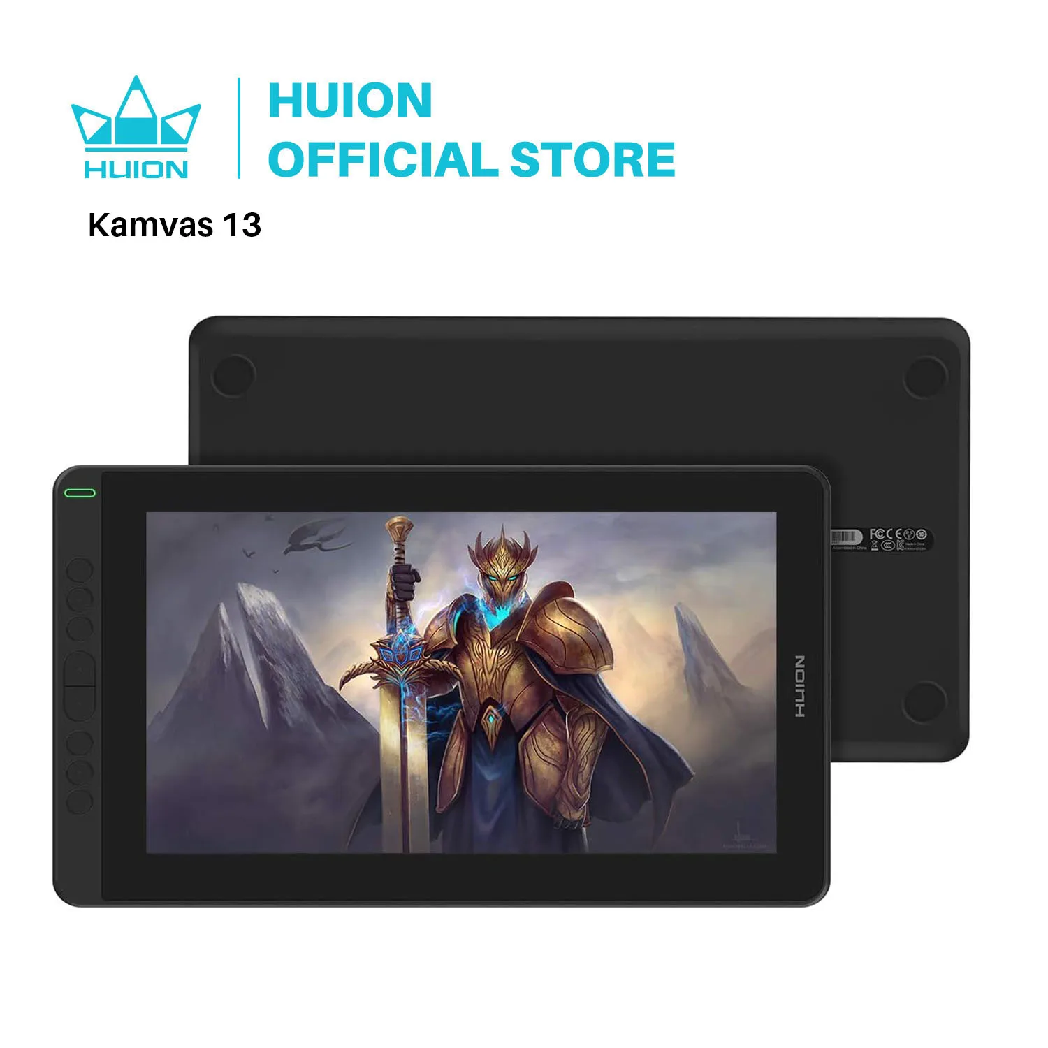 HUION Kamvas 13 Grafik Tablet Monitor 120% sRGB Batterie-Freies 