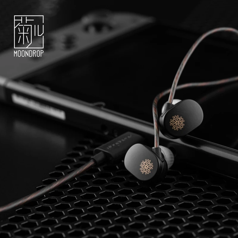 Moondrop Jiu Dsp Oortelefoon 10Mm Krachtige Dynamische Iems Mems Microfoon USB-C Poort In-Ear Oortelefoon